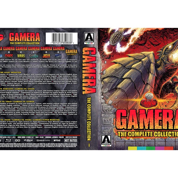 Custom Gamera Collection Blu-ray Cover W/ Case (No Discs)