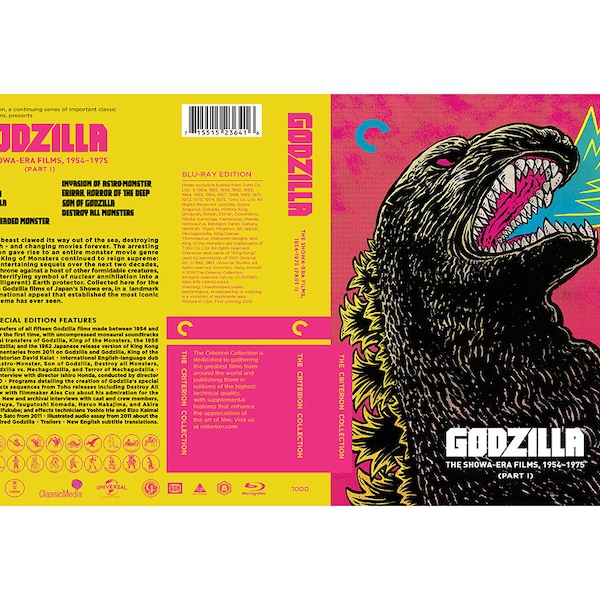 Custom Godzilla Collection Showa Era Blu-ray Cover W/ Case (No Discs)