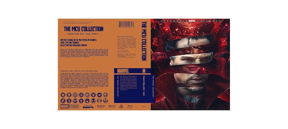 Custom Marvel MCU Collection Phase 4 Blu-ray Cover W/ Case (no