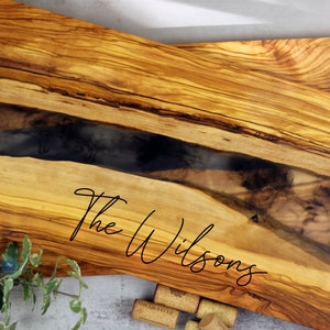 Olive Wood Charcuterie Board Resin River Epoxy Cheese Board Large Olive Wood Charcuterie Board Resin River Epoxy Cheese Board Large