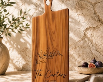 Charcuterie Board Personalized Cutting Board | Custom Wedding Gift | Monogrammed Anniversary Gift