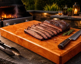Thick One Piece Cutting Board – Solid Hardwood Butcher Block - No Glue - Single Piece Board - Wood Personalized Chopping Block