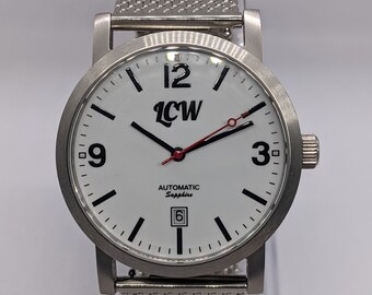 LCW dress watch, Miyota 8215 Movement, front and back Sapphire Crystal, regulated and waterproof tested