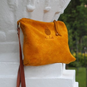 Lagoon Shoulder Bag | Handmade Leather Shoulder bag | Anar Leather | Tote Bag | Side Bag | Natural  Leather | Cow leather Bag | Handmade Bag