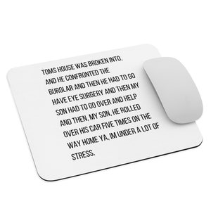 Tom's house was broken into - Erika Jayne - Erika Girardi - RHOBH - Real Housewives of Beverly Hills - office gifts decor - mouse pad