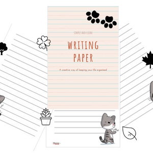 schrijfpapier met het leukste kattenverhaal - A4-formaat
