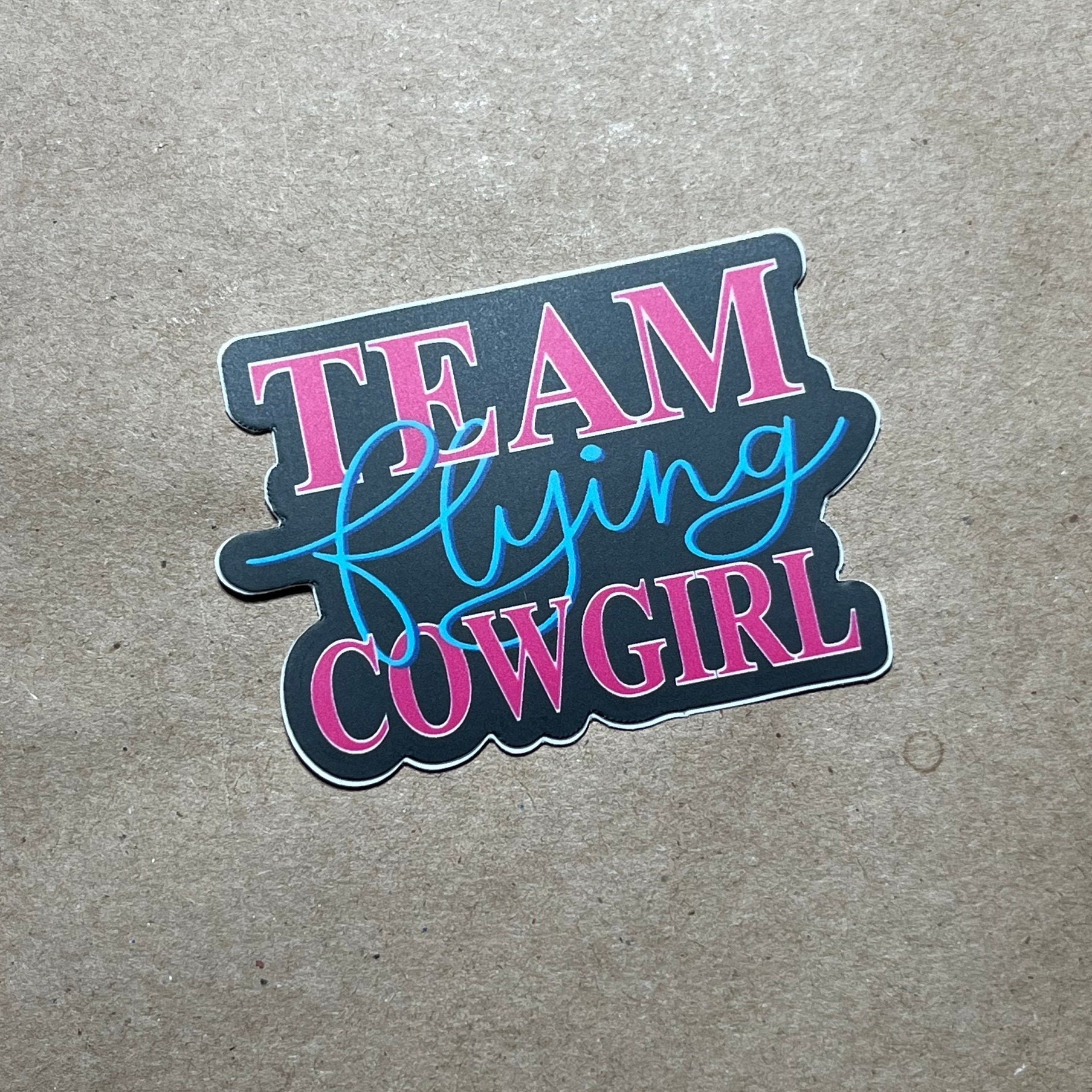 Team Flying Cowgirl Sticker
