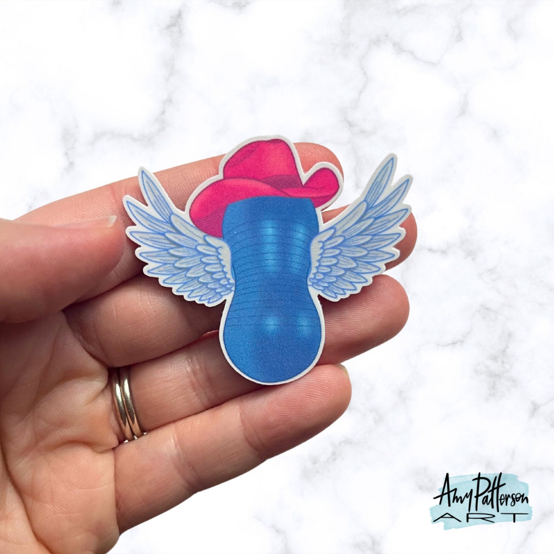 Flying Cowgirl Temporary Tattoo 