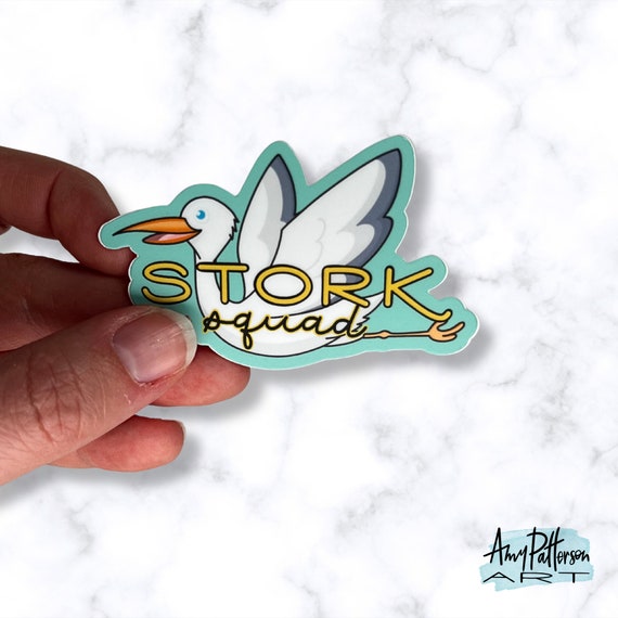 Stork Squad Sticker 