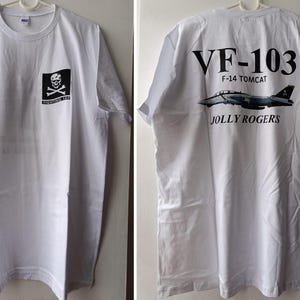 VF-103 - Jolly Roger Squadron - Tshirt (VFA-103, Navy, Warplane, Sluggers, Naval, Pilot, Tomcat, Fighting 103, USAF)