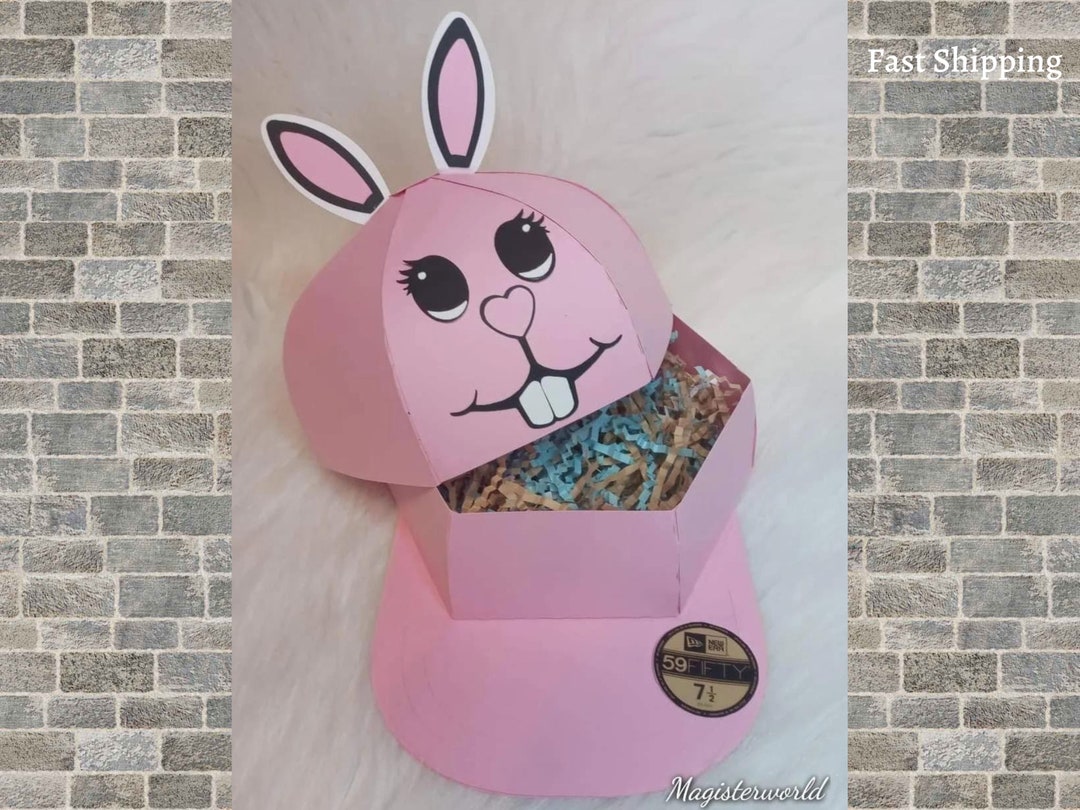 Easter Hat Box Easter Gift Box Bunny Gift Box Etsy
