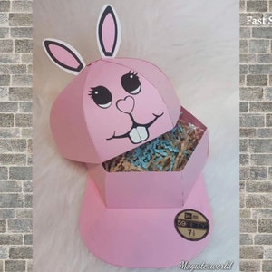 Easter Hat Box, Easter Gift Box, Bunny Gift Box