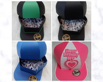 Caja de regalo de gorra de béisbol Hat Treat Gift Box Sports Cap Favor box Personalizado