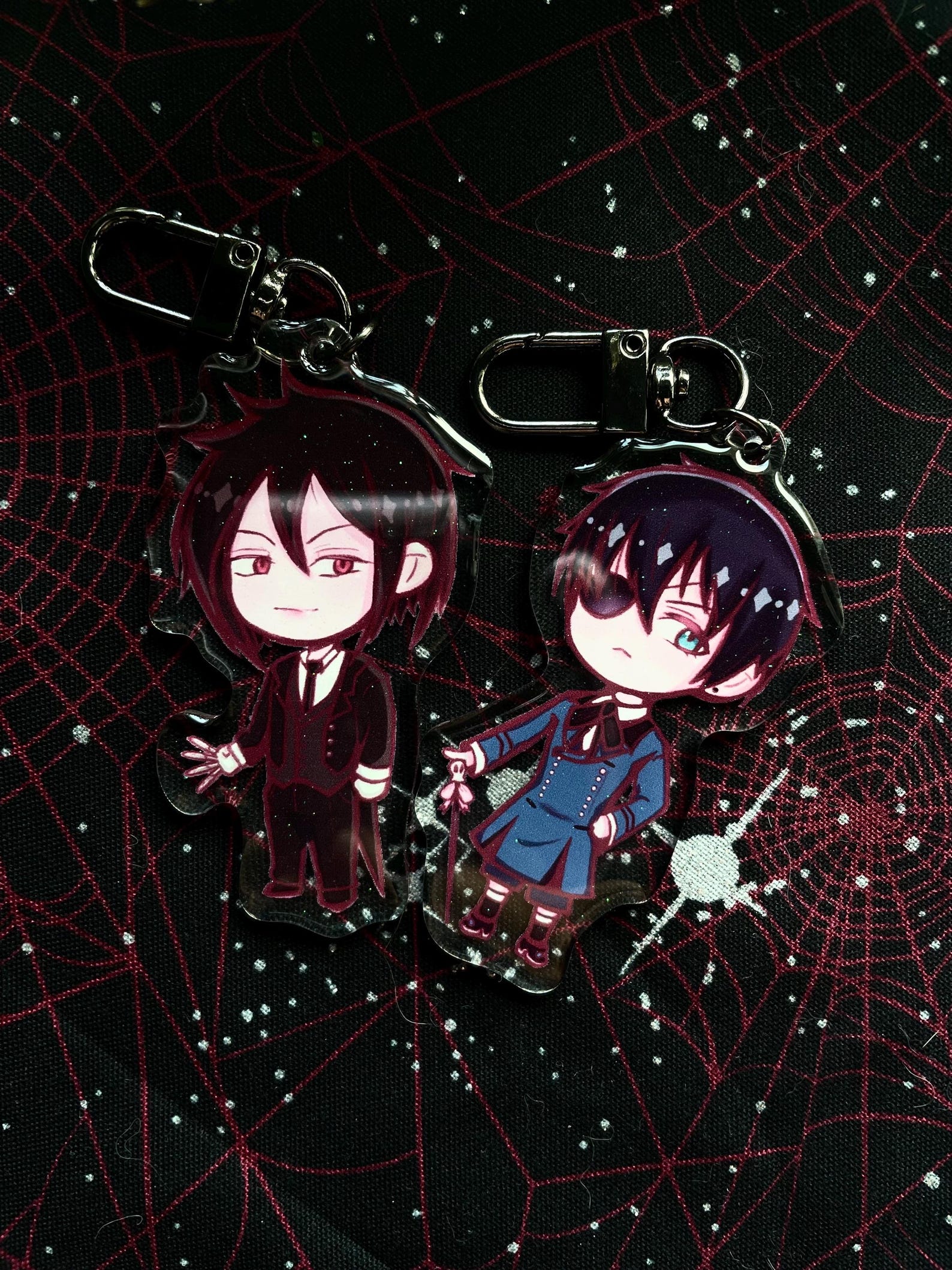 Black Butler Chibi Keychains - Etsy