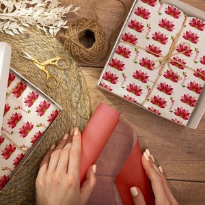 Herunterladbares und druckbares Weihnachtsgeschenkpapier in Gebärdensprache • 3 Geschenkpapierdesigns und Formate in Gebärdensprache • sofortiger Download