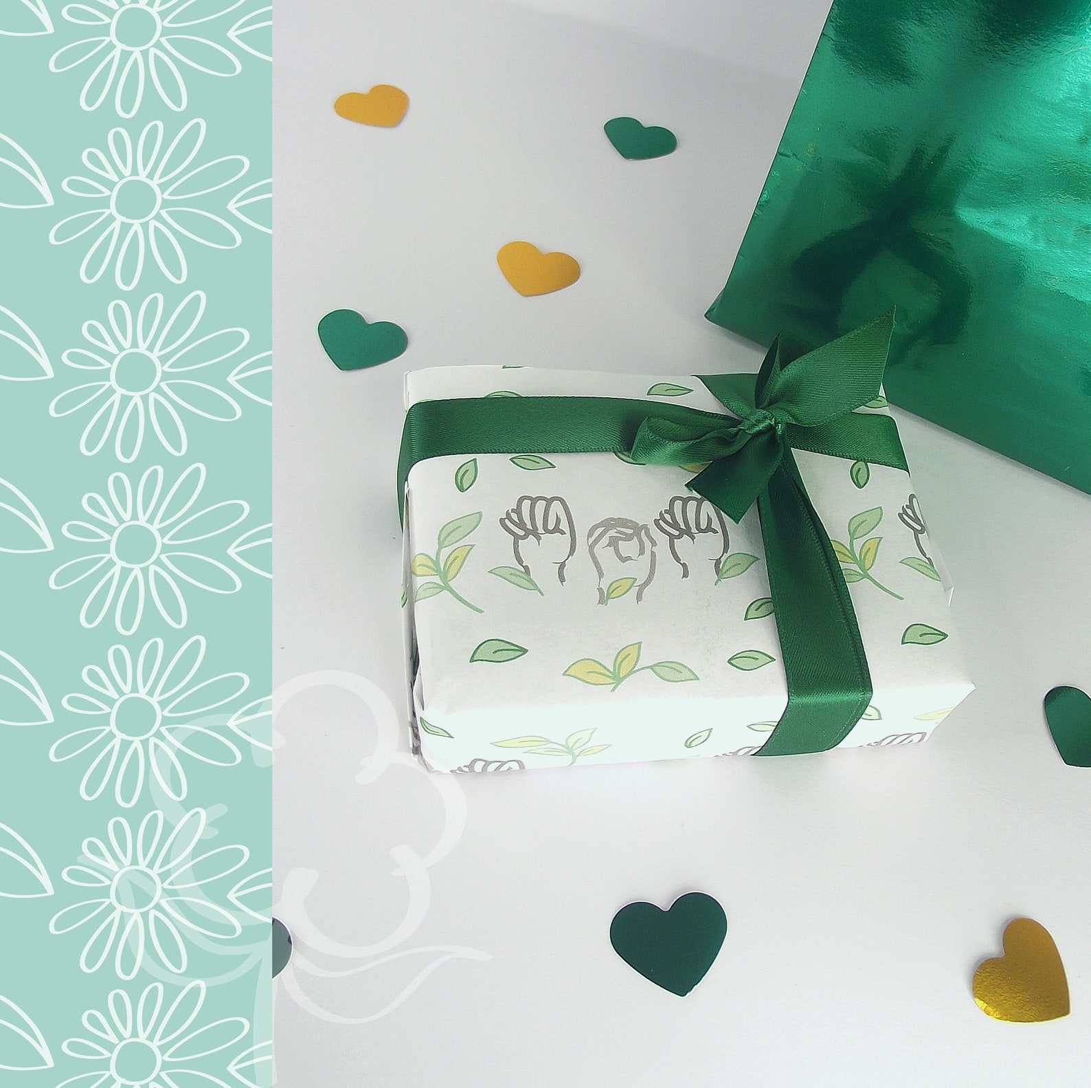 Overlay Png Wrapping Paper Asl Sign Language Wrapping Paper Transparent