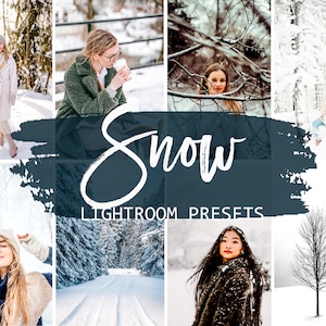 Snowy Lightroom Presets: Mobile & Desktop Winter Filters (Digital Download)
