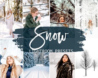 Snowy Lightroom Presets: Mobile & Desktop Winter Filters (Digital Download)