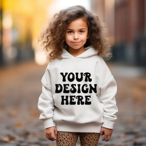 White Gildan 18500 Hoodie Mockup, Girls Hoodie Mockup, Kids Hoodie Mockup, Winter Hoodie Mockup, Gildan Girls Mockup, Fall Hoodie Mockup