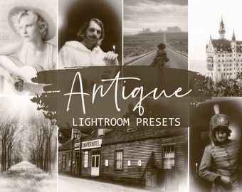Antique Lightroom Presets: Sepia Vintage Theme (Mobile & Desktop)