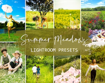 Summer Meadows Lightroom Presets: Mobile & Desktop (DNG, XMP, LRTemplate Files)