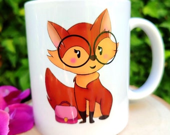 Coffee cup, vixen, be cheeky wild and wonderful, ceramic cup in different finishes