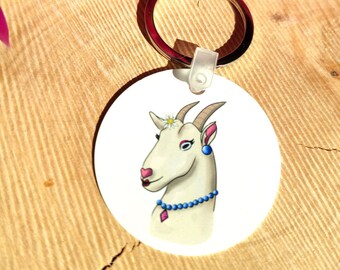 Keychain, round, noble, customizable