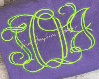 Jumbo Monogram Sweatshirt: Personalized Embroidered Initial Sweater
