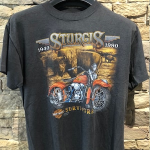 1990 Harley Davidson 3D EMBLEM Vintage T-Shirt
