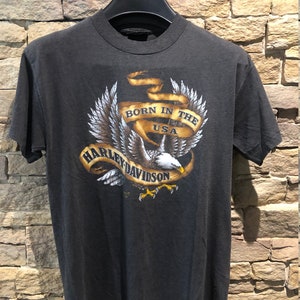 1990 Harley Davidson 3D EMBLEM Vintage T-Shirt