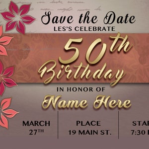 Digital Birthday invitation