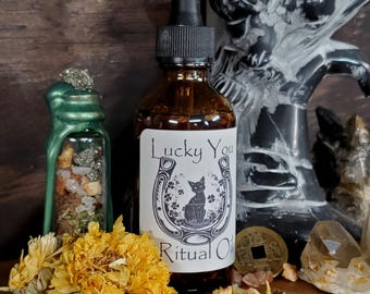 The "Lucky You" Good Luck Ritual Oil 2 ounce