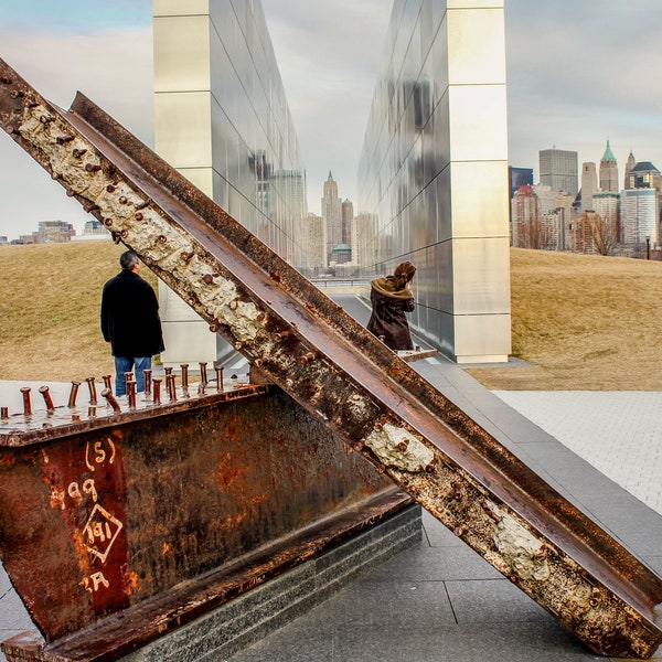 What stories of resilience and remembrance are etched into the New Jersey 9/11 memorial? Liberty State Park-Historical Art-New Jersey