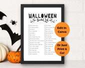 Vintage Halloween Bucket List: Retro Fall Decor (US Letter & A4 Printable)