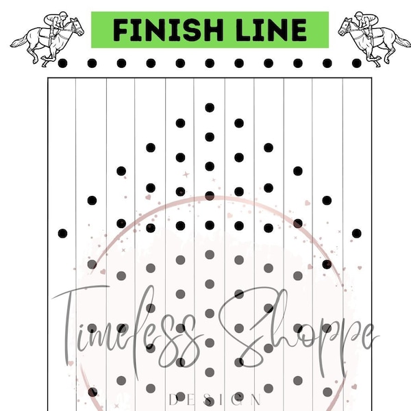 Printable Horse Race Dice Game Template Printable Horse Race Dice Game Template