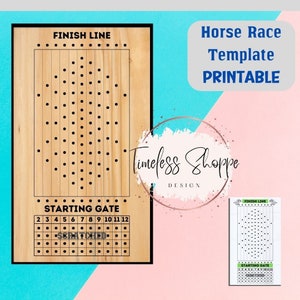 Horse Race Dice Game Template Horse Race Dice Game Horse Race Game