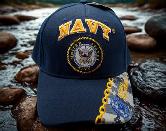 アメリカ海軍の帽子。海軍キャップ、退役軍人用帽子。海軍の帽子