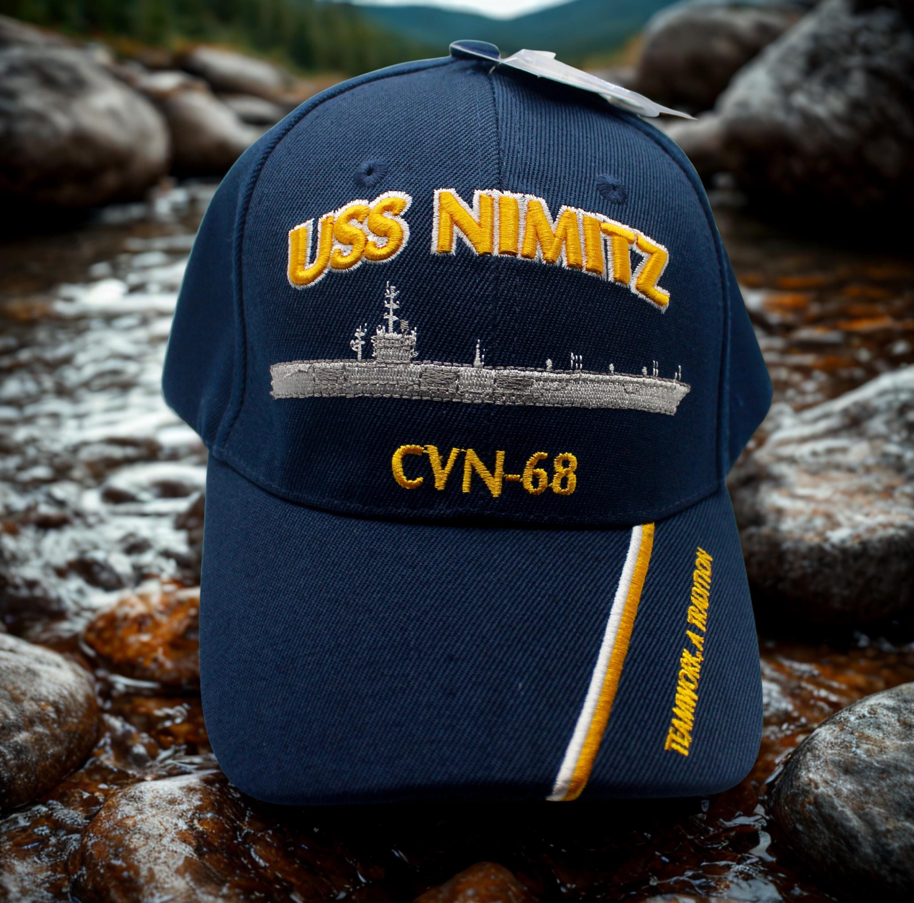 USS Nimitz CVN-68 Navy Hat. Aircraft Carrier Hat. U.S Navy Cap