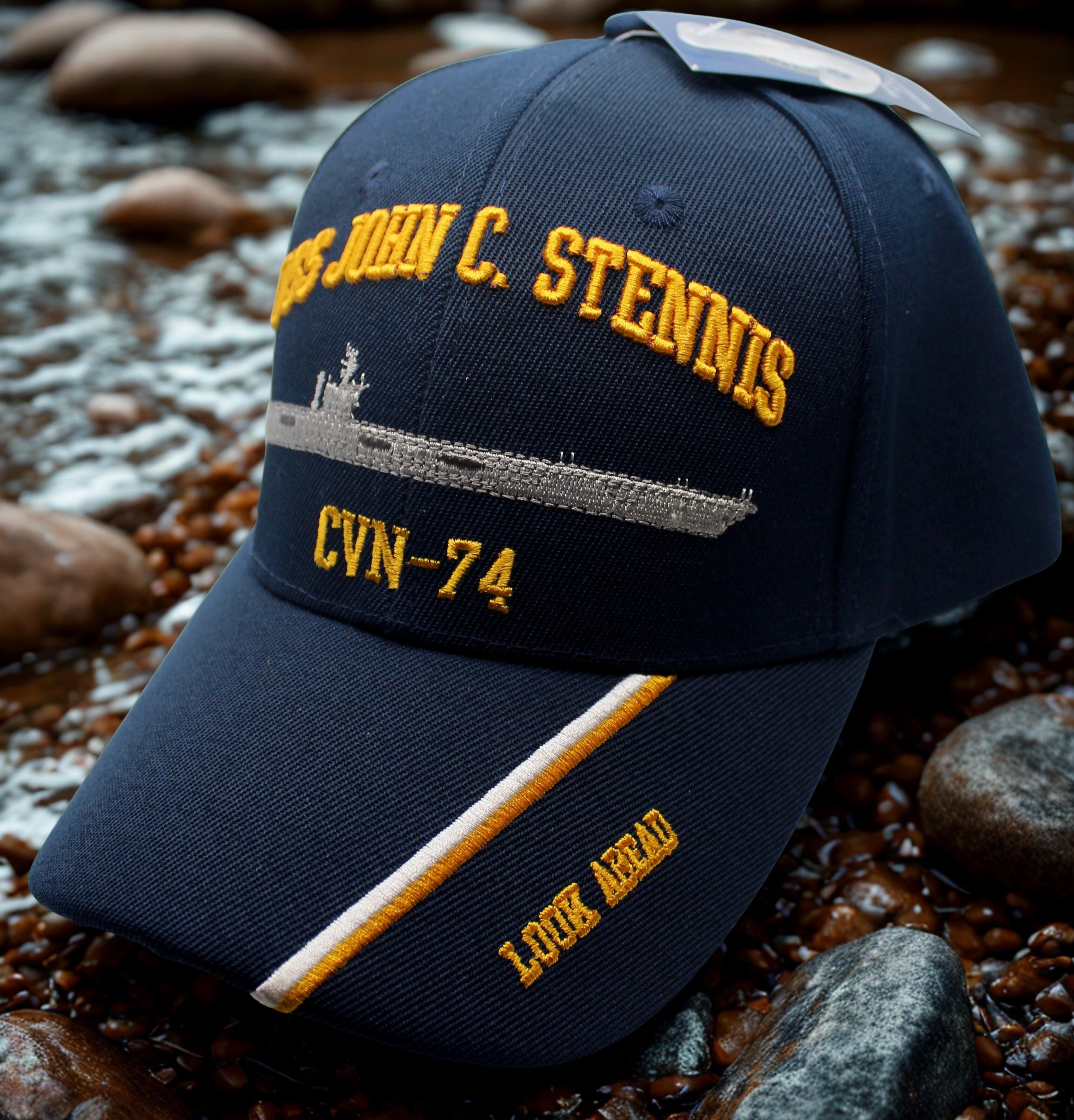 USS John C. Stennis CVN-74 Navy Hat. Aircraft Carrier Hat. U.S