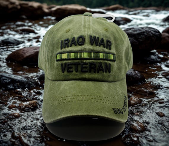 Iraq War Veteran Hat – Embroidered Military Cap – US Iraq War Cap