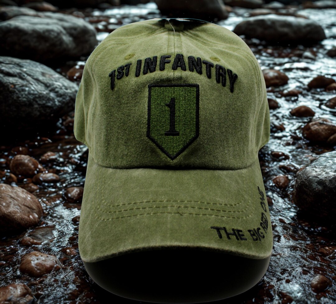 1st Infantry Division Green Hat. Big Red One Cap. U.S. Army  display picture 3