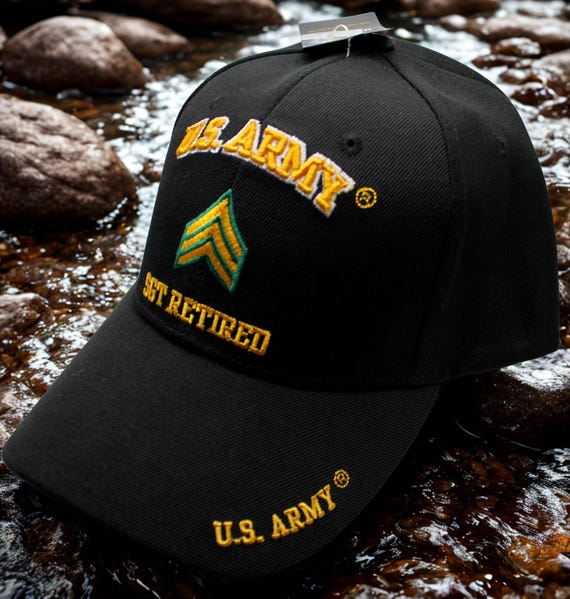 US Army E-5 Sergeant E5 SGT Ranks/Insignia Embroidered Dad Hat