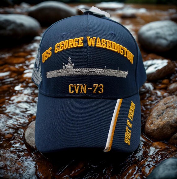 USS ジョージワシントン　USN USNAVY 識別帽子　cvn73 USS George Washington CVN-73 Aircraft Carrier Hat. U.S Navy