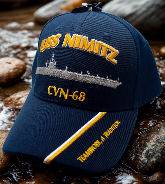 USS Nimitz CVN-68 Navy Hat. Aircraft Carrier Hat. U.S Navy Cap