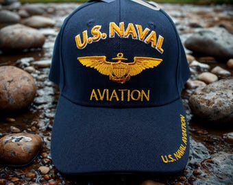 Navy Aviation Ordnanceman (AO) Baseball Cap - Adjustable Dad Hat For Serving & Retired Sailors - View #9