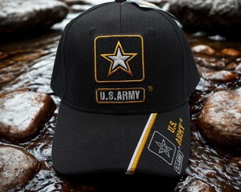 thumbnail image 2 of Trade Winds US Army SGM Sergeant Major Retired Hat – Black, Adjustable Strapback, E-9 Licensed 2 of 3