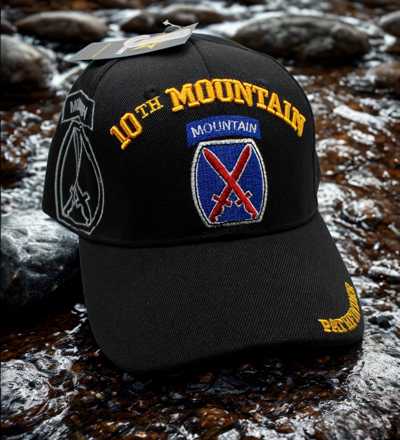 Cap With Patch U.S. Army 10th Mountain Division Hat – Military Veteran Gift, Tactical ...
