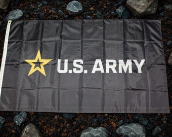 アメリカ陸軍旗 3 x 5フィート – アメリカ陸軍黒旗。陸軍の誇りを体現