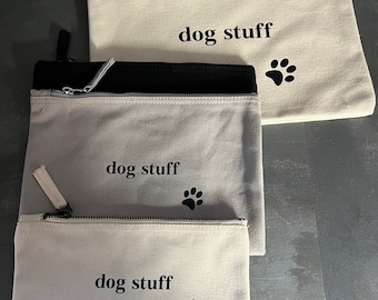 Hundebeutel, Hundetasche, Aufbewahrungstasche für Hunde, Medikamenten Aufbewahrung für Hunde, Stofftasche, Kulturbeutel, Dog stuff,