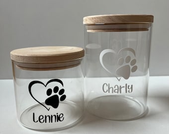 Treat tin / food tin / food container / food / treats / container / dog / personalized